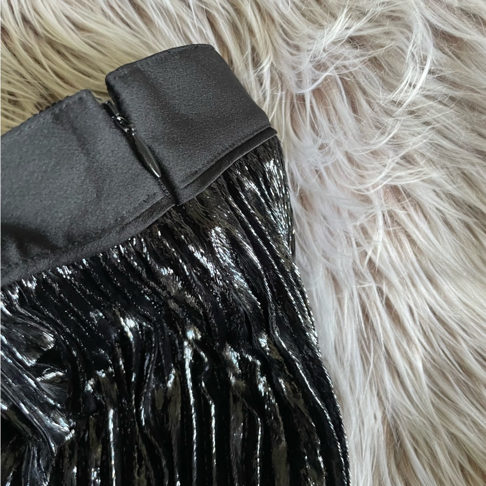 Diane Von Furstenberg Black Pleated Mini Skirt - Picture 7 of 10